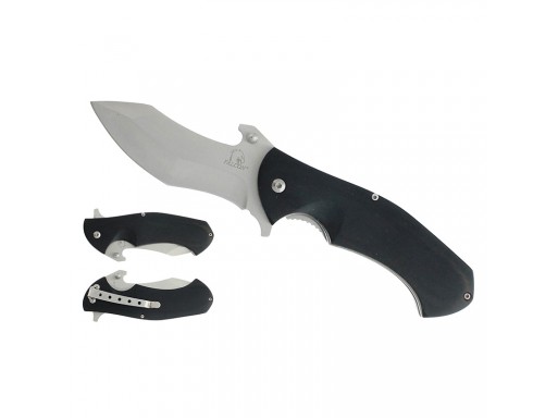 Spring Assisted Black Wood Handle Knife KS8180BK